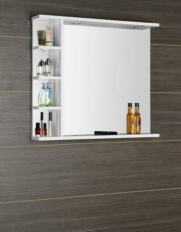 AQUALINE KORIN LED tükör világítással és polccal, 80x70x12cm KO350Aqualine Exkluzív ajánlat
