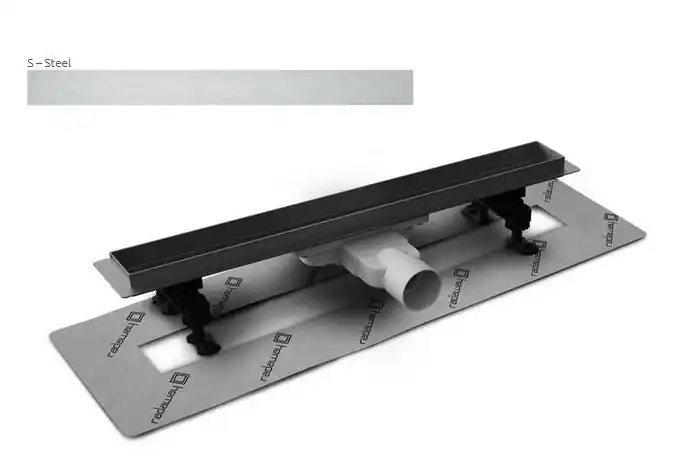 Radaway SLIM 65 cm-es rozsdamentes zuhanyfolyóka Steel ráccsal 5L065S + 5R065SSRadaway Olcsóbb