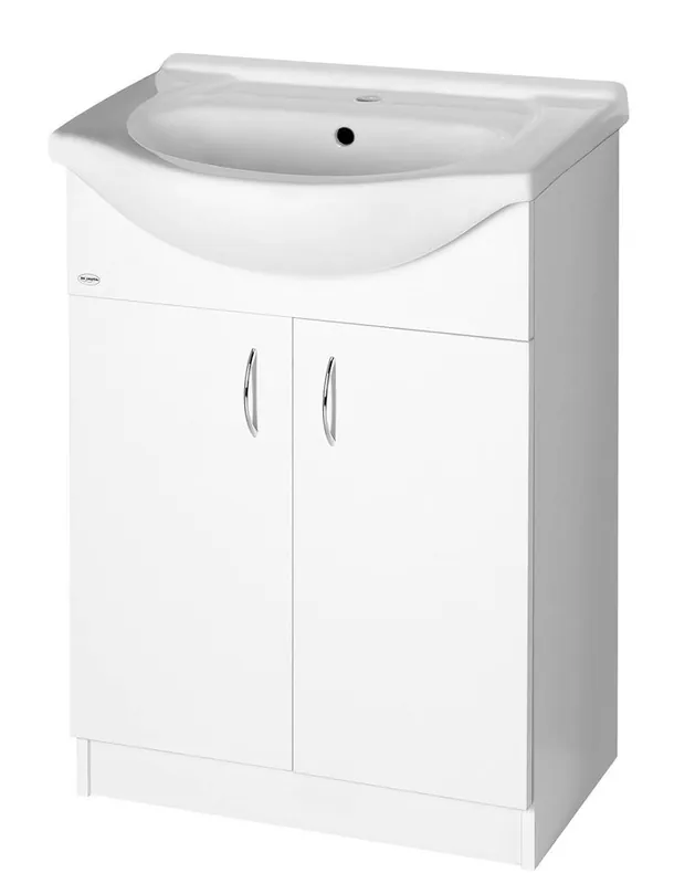 AQUALINE SIMPLEX ECO 60 mosdótartó szekrény HF060 mosdóval 58,5x83,5x30,7cm (SIME600)Aqualine Árengedmény