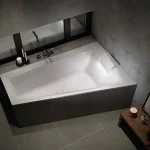 Árcsökkenés Riho Still Smart 170x110 cm-es aszimmetrikus kád led világítással fejpárnával, bal (BR0400500K00130) B102003005Riho