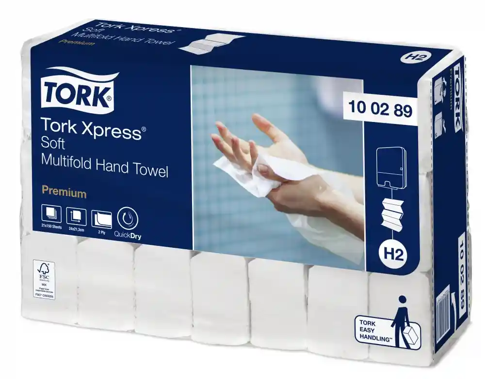 Tork Xpress Soft Multifold kéztörlő (21x150 lap) 100289Tork Prémium