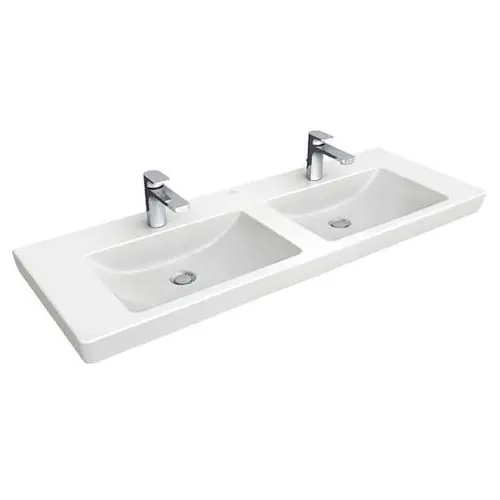 Legjobb ár Villeroy & Boch Subway 2.0 130x47 cm mosdó, túlfolyó nélkül CeramicPlus felülettel 7175 D1 R1 (7175D1R1)Villeroy & Boch