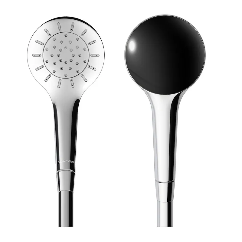 Laufen MyTwin100 kézizuhany 1 funkció, króm/fekete hátlap H3619820741511Laufen Olcsóbb