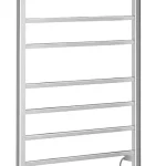 Végkiárusítás Sapho REDONDO 620x1160mm elektromos törölközőszárító radiátor időzítővel, inox ER430TSapho
