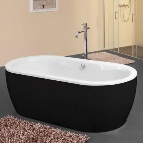 Olcsóbb Kolpa-San Siris-FS 178x88/O BLACK/WH szabadon álló fürdőkád 596380Kolpa-San
