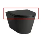 Vedd meg online Laufen KARTELL BY LAUFEN lassú záródású wc ülőke fekete H8913310200001Laufen