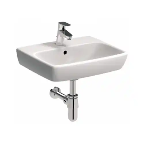 Gyors szállítás Geberit Selnova Square 60x48 cm mosdó szögletes, csaplyukkal 500.300.01.1Geberit