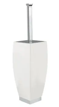 Vedd meg most BUGNATESE COMPLEMENTI DARREDO Álló wc-kefetartó matt fehér kerámiatartóval, króm 30826CRBugnatese