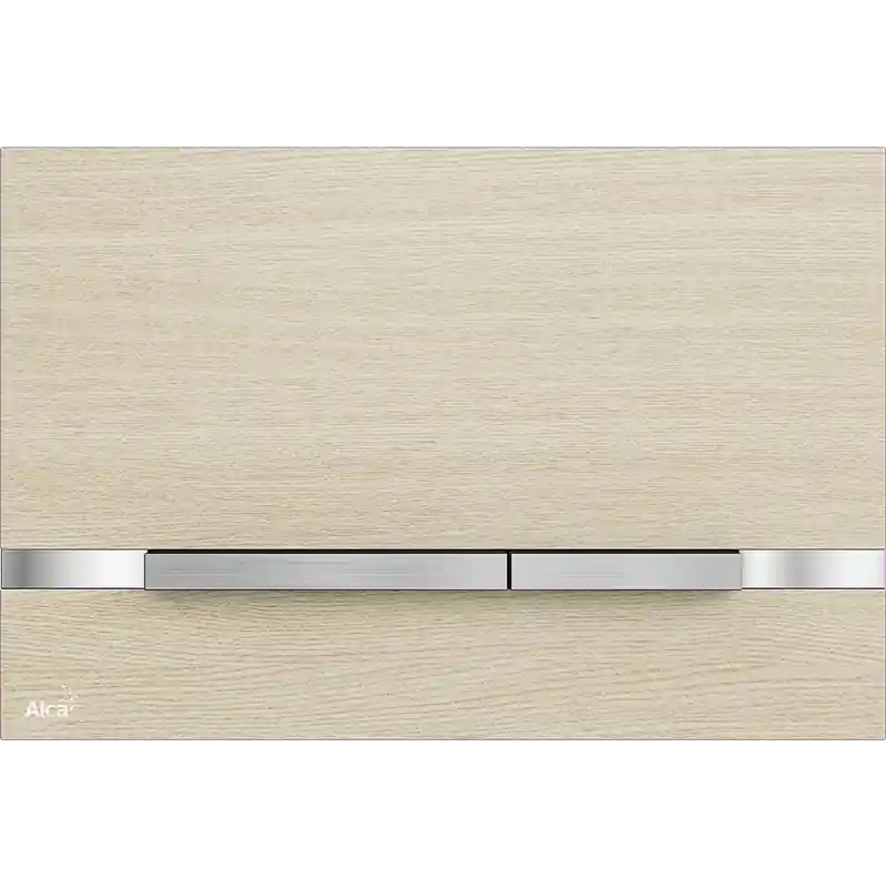 Alcaplast STRIPE OAK WHITE Nyomólap a falsík alatti szerelési rendszerekhez, rozsdamentes-fa dekorAlcaplast Expressz kézbesítés