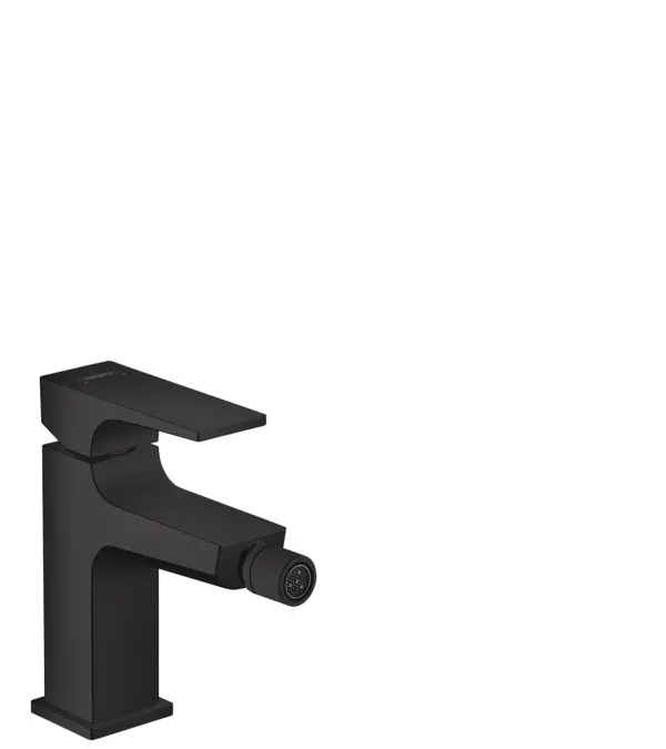 Végkiárusítás Hansgrohe Metropol egykaros bidécsaptelep push-open lefolyóval, matt fekete 32520670Hansgrohe
