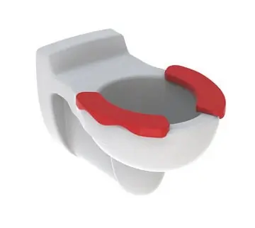 Legkelendőbb Geberit Bambini fali WC gyermekeknek, mélyöblítésű, ülőkepaddal 201710000Geberit