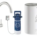 Rendeld meg most Grohe Red Duo csaptelep és kombi bojler M méret (4 liter), supersteel 30083DC1Grohe