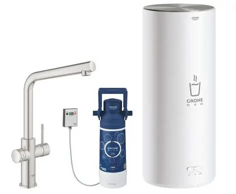 Grohe Red Duo csaptelep és kombi bojler L méret (7 liter), supersteel 30325DC1Grohe Rendeld meg most
