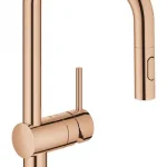 Ajánlat Grohe Minta egykaros mosogató csaptelep kihúzható zuhanyfejjel, warm sunset 32322DA2Grohe