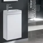 AREZZO design Mini 40 egyajtós fehér alsószekrény mosdóval AR-163068Arezzo Design Expressz szállítás