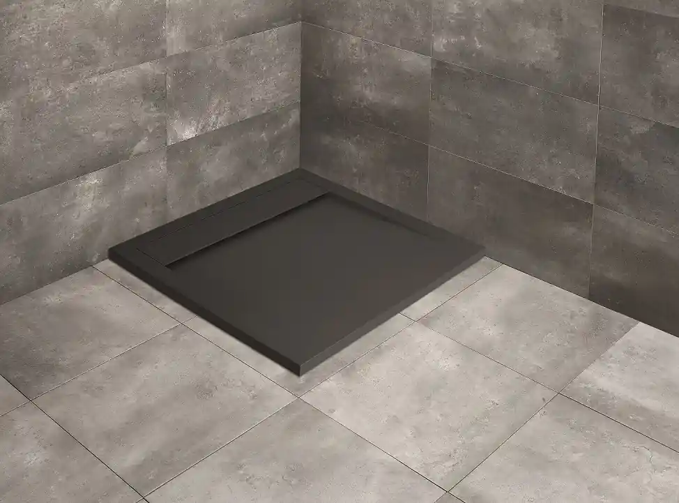 Radaway Teos C 80x80 cm szögletes öntöttmárvány zuhanytálca, antracit HTC8080-64Radaway Szuper akció