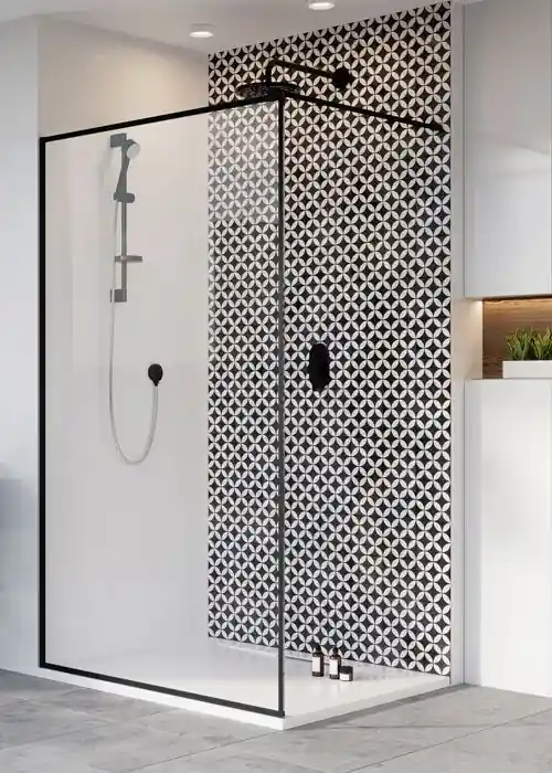 Radaway Modo New Black II Frame Walk-in fekete zuhanyfal 70 cm 389074-54-56Radaway Exkluzív ajánlat