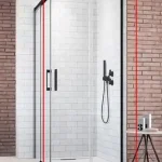 Radaway Idea Black KDD szögletes fekete zuhanykabin 110 cm (csak a jobbos fél) 387063-54-01RRadaway Kihagyhatatlan ajánlat