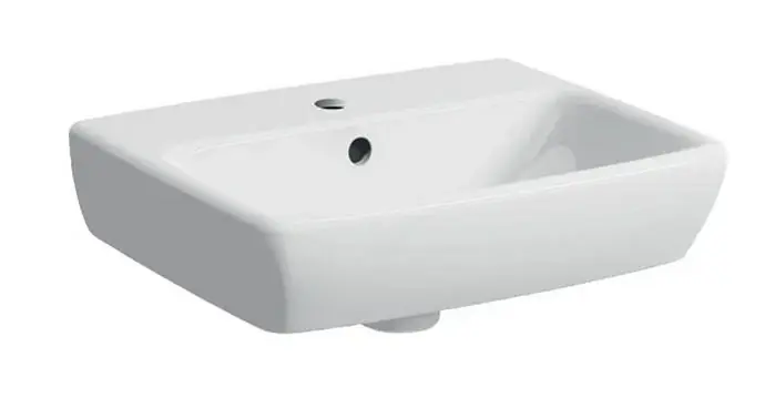 Olcsó Geberit Selnova Square 45x35 cm kézmosó, fehér 500.322.01.1Geberit