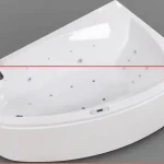 Bestseller Wellis Matana 150x95 cm-es aszimmetrikus sarokkádhoz előlap, jobbos AK00474Wellis