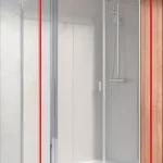 Radaway Nes KDS II 100 szögletes zuhanykabin (ajtó része), jobbos 10033100-01-01RRadaway Gyors szállítás