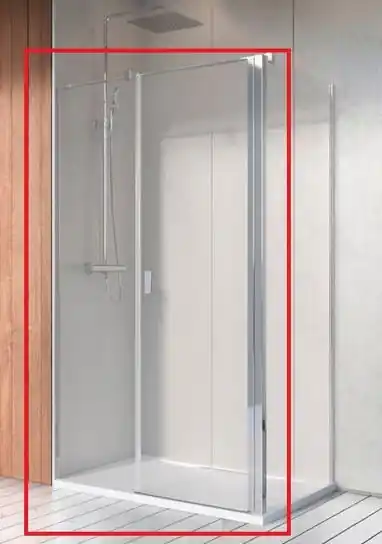 Legkelendőbb Radaway Nes KDS II 90 szögletes zuhanykabin (ajtó része), balos 10033090-01-01LRadaway