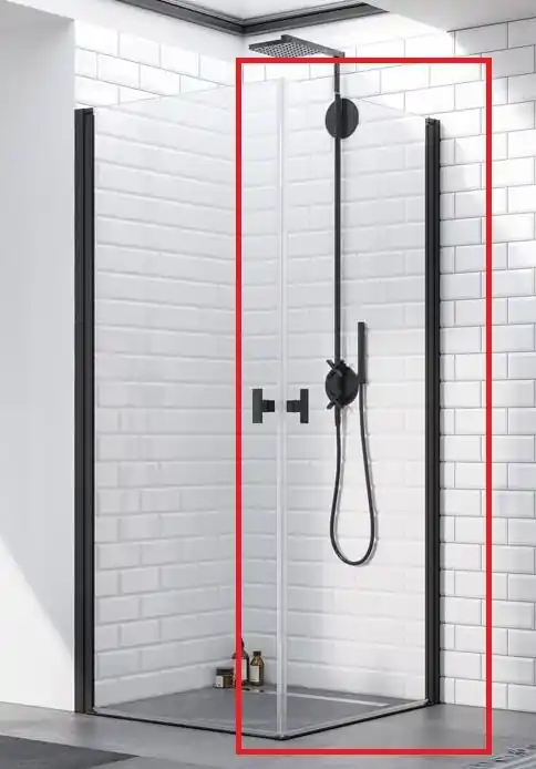 Radaway Nes Black KDD I 90 J szögletes fekete zuhanykabin (egyik fele), jobbos 10021090-54-01RRadaway Csak ma