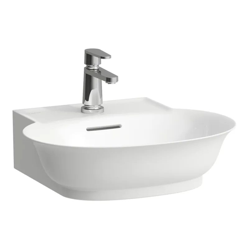Prémium Laufen THE NEW CLASSIC 50x45 cm kézmosó csaplyuk nélkül, csiszolt alj, fehér H8168520001091Laufen