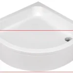Deante Standard Plus II negyedköríves zuhanytálca előlap 80x80 cm KTU 032ODeante Olcsóbb