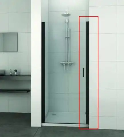 Biztonságos vásárlás Sanotechnik ELITE fali fogadó profil T80B/T90B zuhanyajtóhoz, fekete D1100BSanotechnik