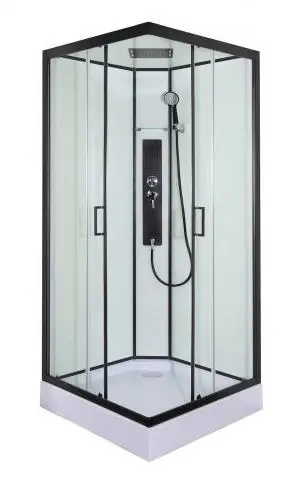 Vedd meg online Sanotechnik SKY 2 komplett hidromasszázs zuhanykabin 90x90 cm CL74Sanotechnik