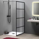 Sapho CURE BLACK fix zuhanyfal, 800mm, matt fekete CB80Sapho Kedvezményes ár
