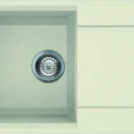 Elleci Easy 290 egy medence csepegtetővel gránit mosogató, G62 Bianco Antico LGY29062Elleci Outlet