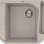 Elleci Ego CORNER sarok gránit mosogató, M79 Aluminium LMECOR79Elleci Legnépszerűbb