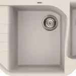 Elleci Ego CORNER sarok gránit mosogató, G68 Bianco LGECOR68Elleci Csak ma
