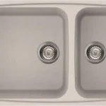 Elleci Fox 450 két medencés gránit mosogató G52 Bianco Pietra LGF45052Elleci Népszerű