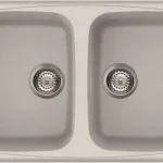 Szuper ajánlat Elleci Master 450 két medencés gránit mosogató, G52 Bianco Pietra LGM45052Elleci