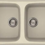 Elleci Master 450 két medencés gránit mosogató, G62 Bianco Antico LGM45062Elleci Gyors kiszállítás