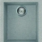 Elleci Quadra 100 egy medencés gránit mosogató, G55 Grigio Pietra LGQ10055Elleci Outlet