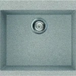 Népszerű Elleci Quadra 105 egy medencés gránit mosogató G55 Grigio Pietra LGQ10555Elleci