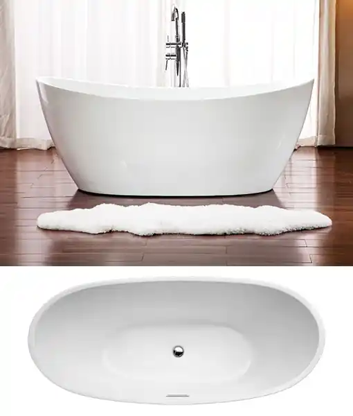 Vedd meg online Niagara Wellness LEXIE 170x80 cm-es szabadonálló kádNiagara Wellness