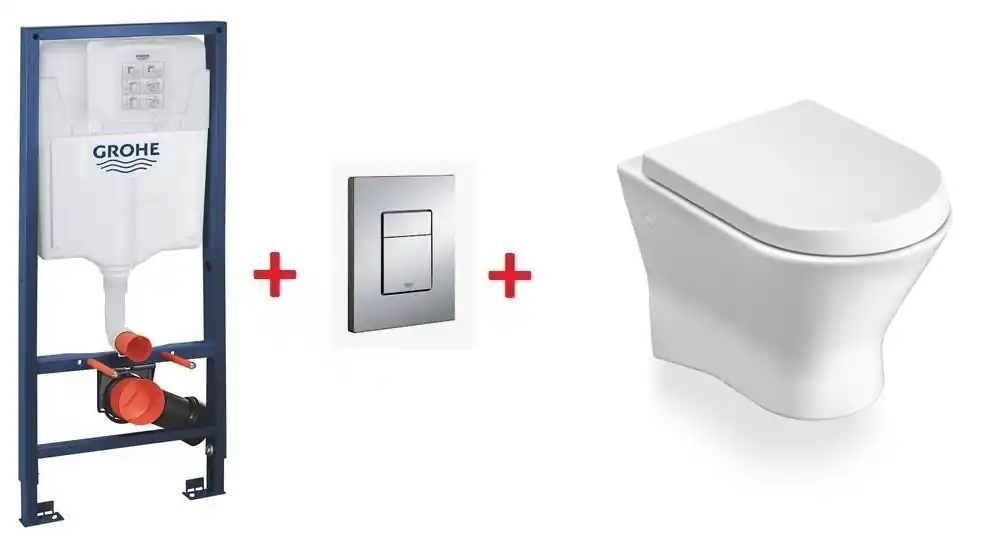 Biztonságos vásárlás Grohe Rapid SL falsík alatti wc tartály komplett szett SZP-GR89 (38528001, 38732000, Roca-A346640000, Roca-A80164A004)Grohe