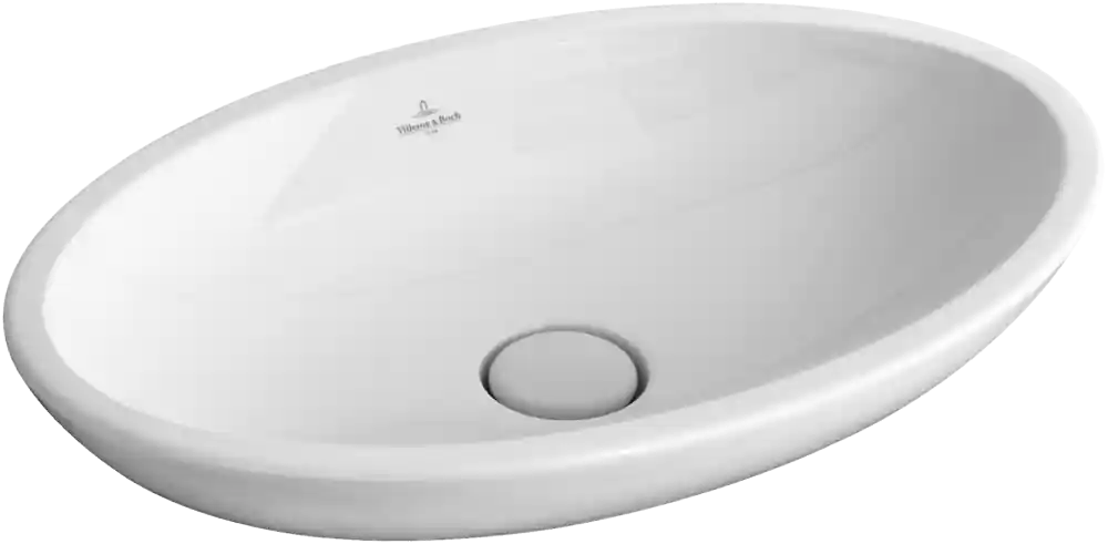Prémium Villeroy and Boch Loop & Friends 63x43 cm ráültethető mosdó, túlfolyó nélkül CeramicPlus felülettel 515111R1Villeroy & Boch