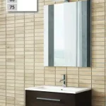 Legnépszerűbb Tboss Arta 60 alsószekrény kerámia mosdóval, Floating Mirror Easy 60 tükörrel, wenge (komplett szett)Tboss