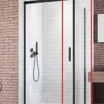 Olcsóbb Radaway Idea Black S1 80 J fekete zuhanykabin oldalfal 387051-54-01RRadaway