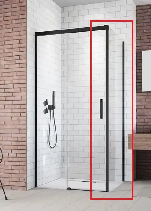 Olcsóbb Radaway Idea Black S1 80 J fekete zuhanykabin oldalfal 387051-54-01RRadaway