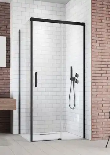 Legkelendőbb Radaway Idea Black KDJ 150 J szögletes fekete zuhanykabin ajtó 387045-54-01RRadaway