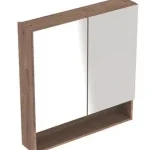 Geberit Selnova Square tükrös szekrény két ajtóval, Feketedió hickory/Melaminos faszerkezet 501.266.00.1Geberit Kedvezmény