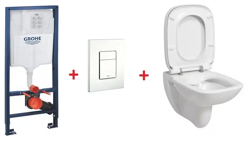 Grohe Rapid SL falsík alatti wc tartály komplett szett SZP-GR96 (38528001, 38732000, Roca-A34699L000, Roca-A8019D2004)Grohe Alacsony ár