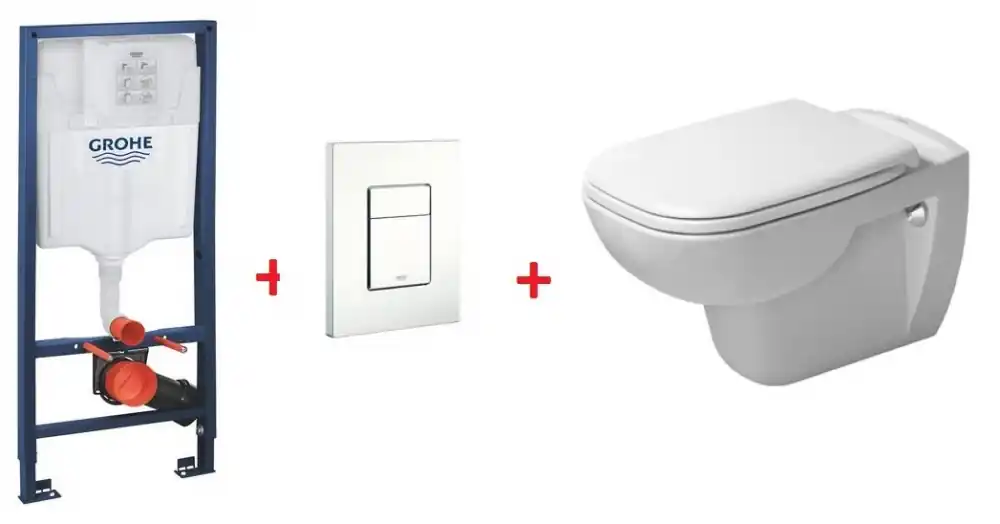 Grohe Rapid SL falsík alatti wc tartály komplett szett SZP-GR77 (38528001, 38732000, Duavit-25350900002, Duavit-0067390000)Grohe Kedvezmény